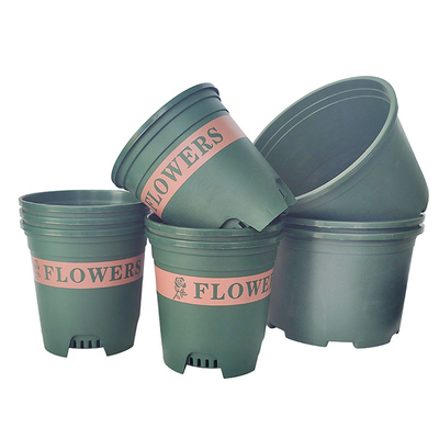 Antirust Green 1 Galon Pot Bunga Plastik Pot Tanaman Pembibitan Plastik Tinggi 13cm