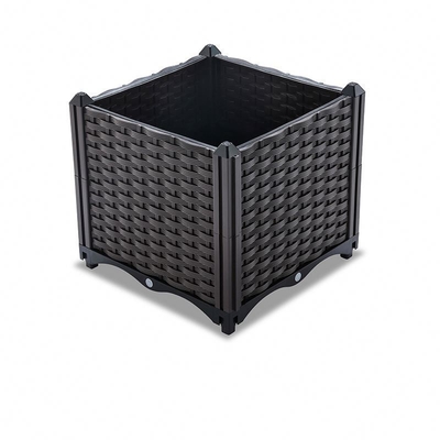 Kotak Tanaman Plastik Penanam Balkon Plastik Kontemporer 40 * 40 * 26CM