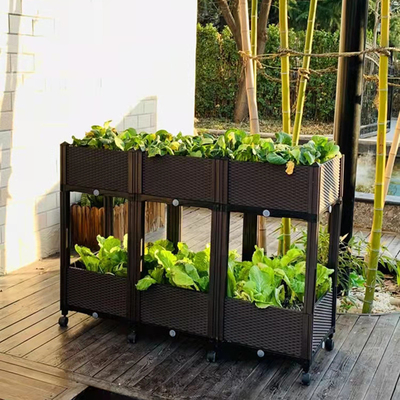 Bukti Serangga Dapat Disimpan Plastik Menanam Tempat Tidur Herb Planter Box On Wheels