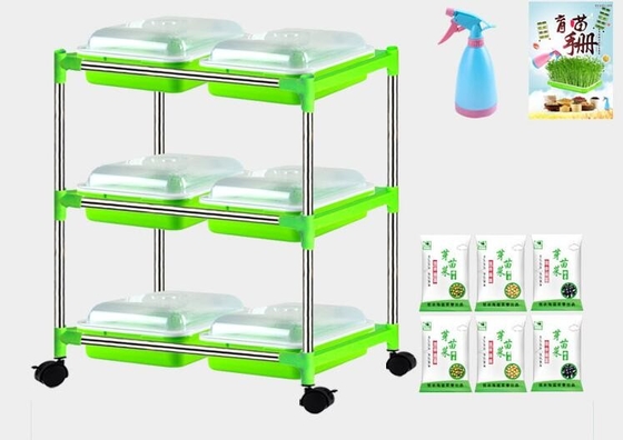 Baki Bibit Multilayer Berdiri Baki Hidroponik Microgreen Biodegradable