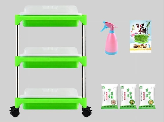 Baki Bibit Multilayer Berdiri Baki Hidroponik Microgreen Biodegradable