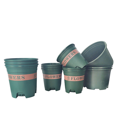 OEM Modern Pot Bunga Plastik Bulat 9cm 11cm Pot Tanaman Plastik Bulat