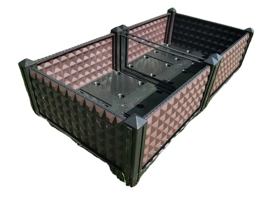 SGS Commercial Plastic Garden Planter Box Tahan Cuaca Instalasi Sederhana