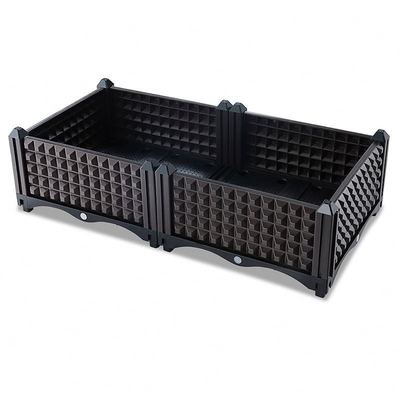 Woven Splicing Plastic Raised Planter Boxes Palung Sayuran Plastik Retro Sederhana