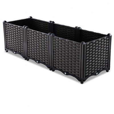 Kotak Tanaman Plastik Penanam Balkon Plastik Kontemporer 40 * 40 * 26CM