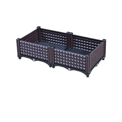 Rotan Rectangular Plastic Raised Planter Boxs Untuk Blueberry Frost Resistance