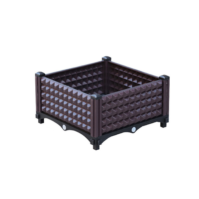 Rotan Rectangular Plastic Raised Planter Boxs Untuk Blueberry Frost Resistance