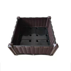 Rotan Rectangular Plastic Raised Planter Boxs Untuk Blueberry Frost Resistance