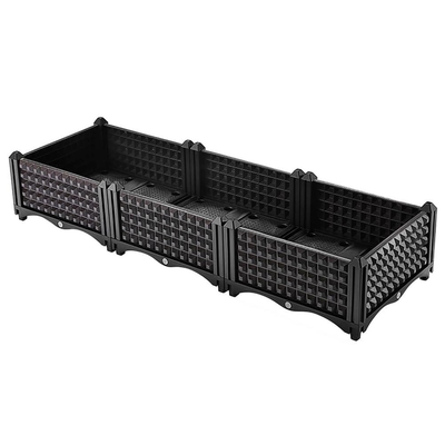 CE ISO9001 Polypropylene Planter Box Plastic Raised Garden Bed Planter Kit