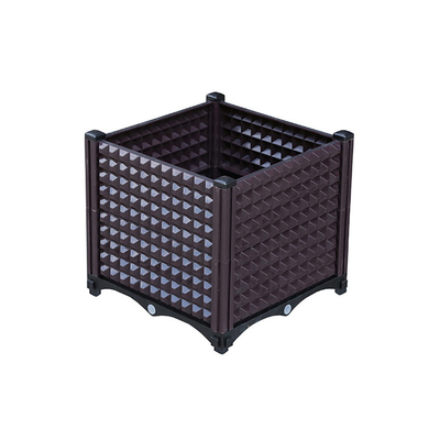 Kualitas Tinggi Plastik Persegi Stackable Raised Garden Bed dengan harga murah kotak Planter Garden Plant Bed
