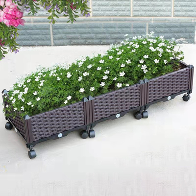 Bukti Serangga Dapat Disimpan Plastik Menanam Tempat Tidur Herb Planter Box On Wheels