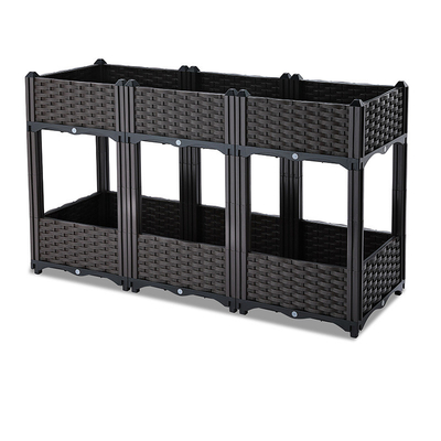 Kapasitas Besar Polypropylene Elevated Plastic Planter Box Bukti Serangga