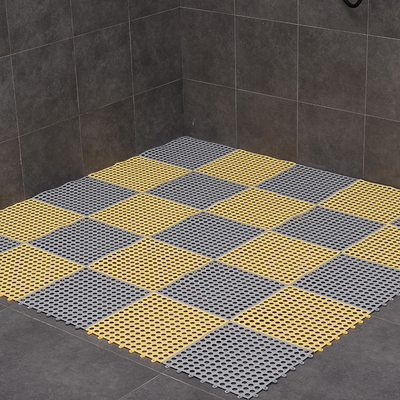 Keset Lantai Penyambungan Berkelanjutan Anti Slip Tikar Lantai Toilet 30 * 30CM