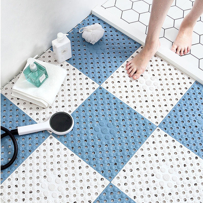 Non Slip Splicing Floor Mat 30*30CM Tpe Bath Mat Berkelanjutan