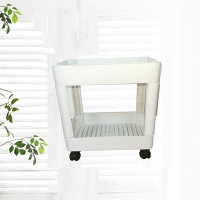 Rak Trolley Kamar Mandi Plastik Ponsel Multifungsi Ketahanan Aus