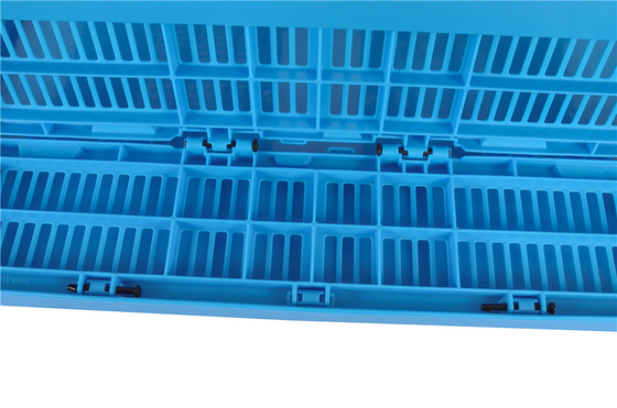 Keranjang Lipat Plastik Berventilasi Pertanian / Peti Plastik yang Dapat Dilipat Moisture Proof